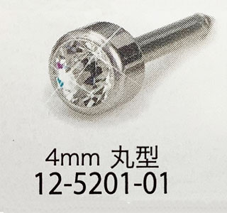 耳たぶが厚い方用のクリスタル